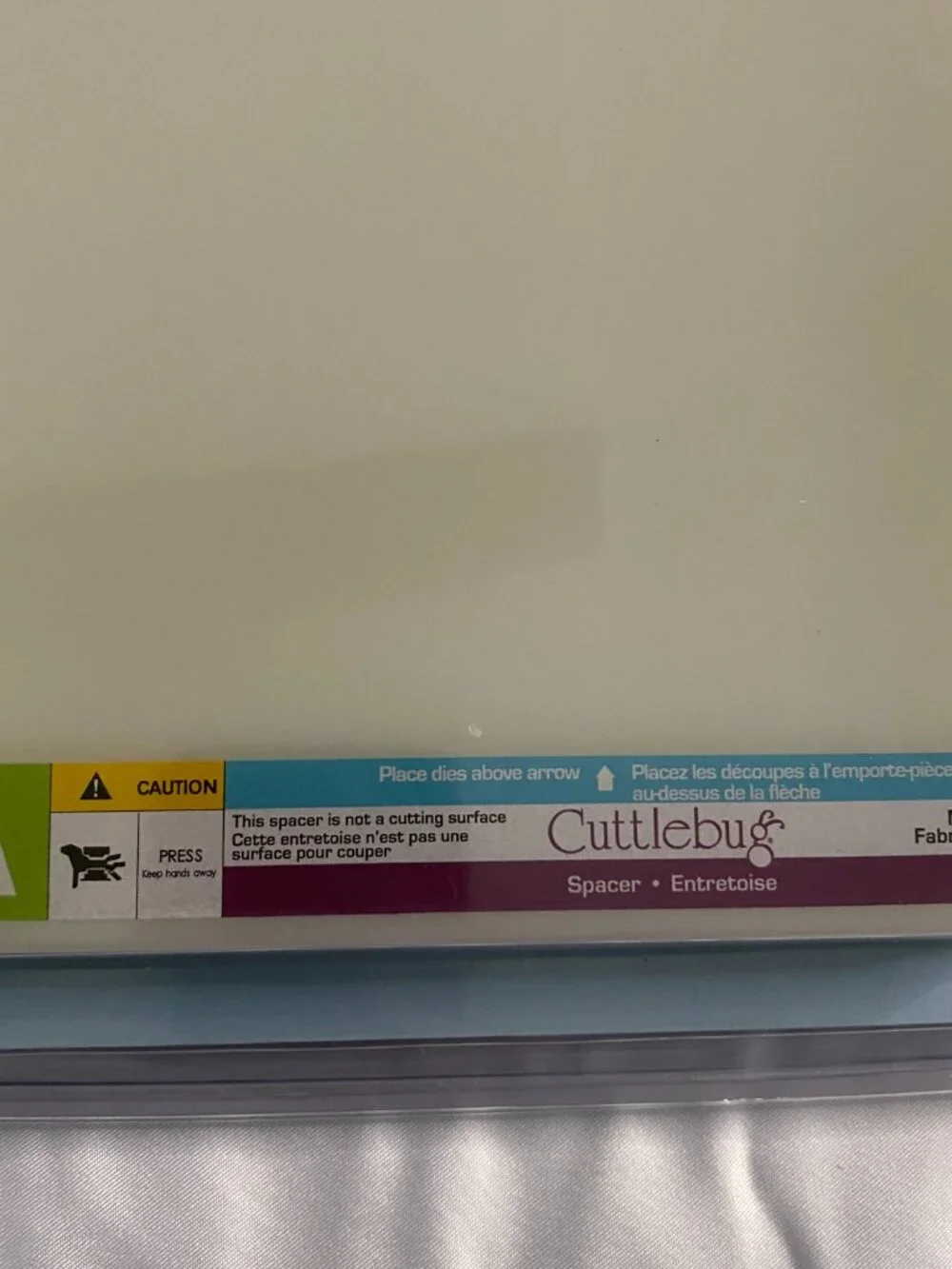 Cuttlebug A B C 6x13 Cutting Plates & Adapter Set